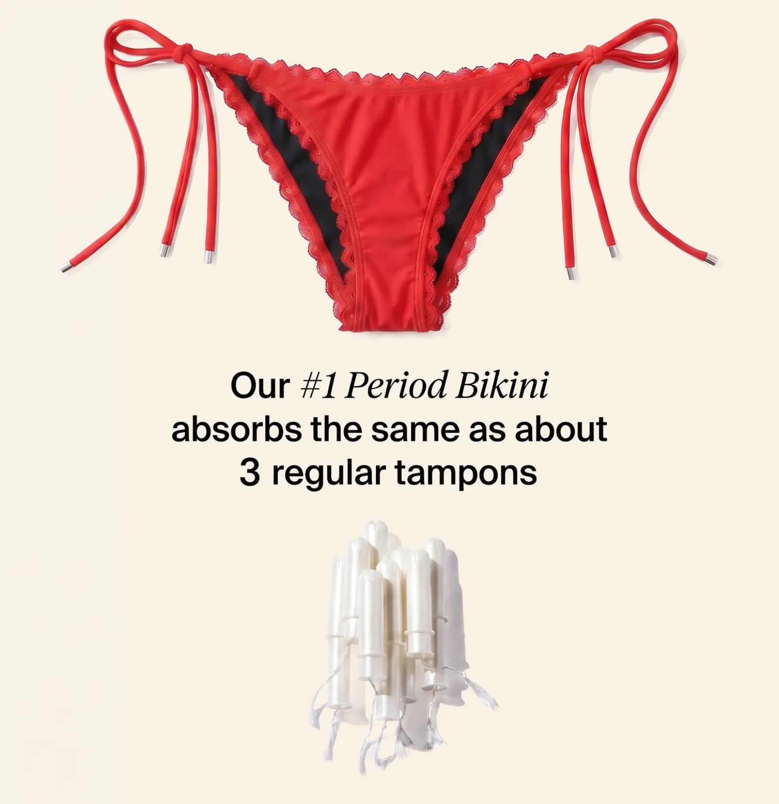 the sienna pikini set in red